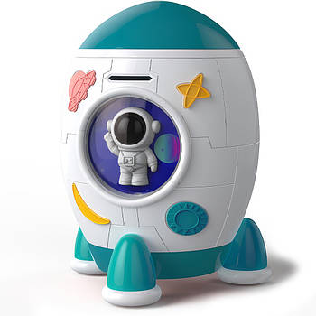 Сейф-скарбничка Ракета зі звуковими та світловими ефектами 852A Музична скарбничка з унікальним дизайном