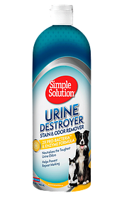 SIMPLE SOLUTION Urine Destroyer Stain and Odor Remover нейтралізатор запахів, плям сечі домашніх тварин 945 мл