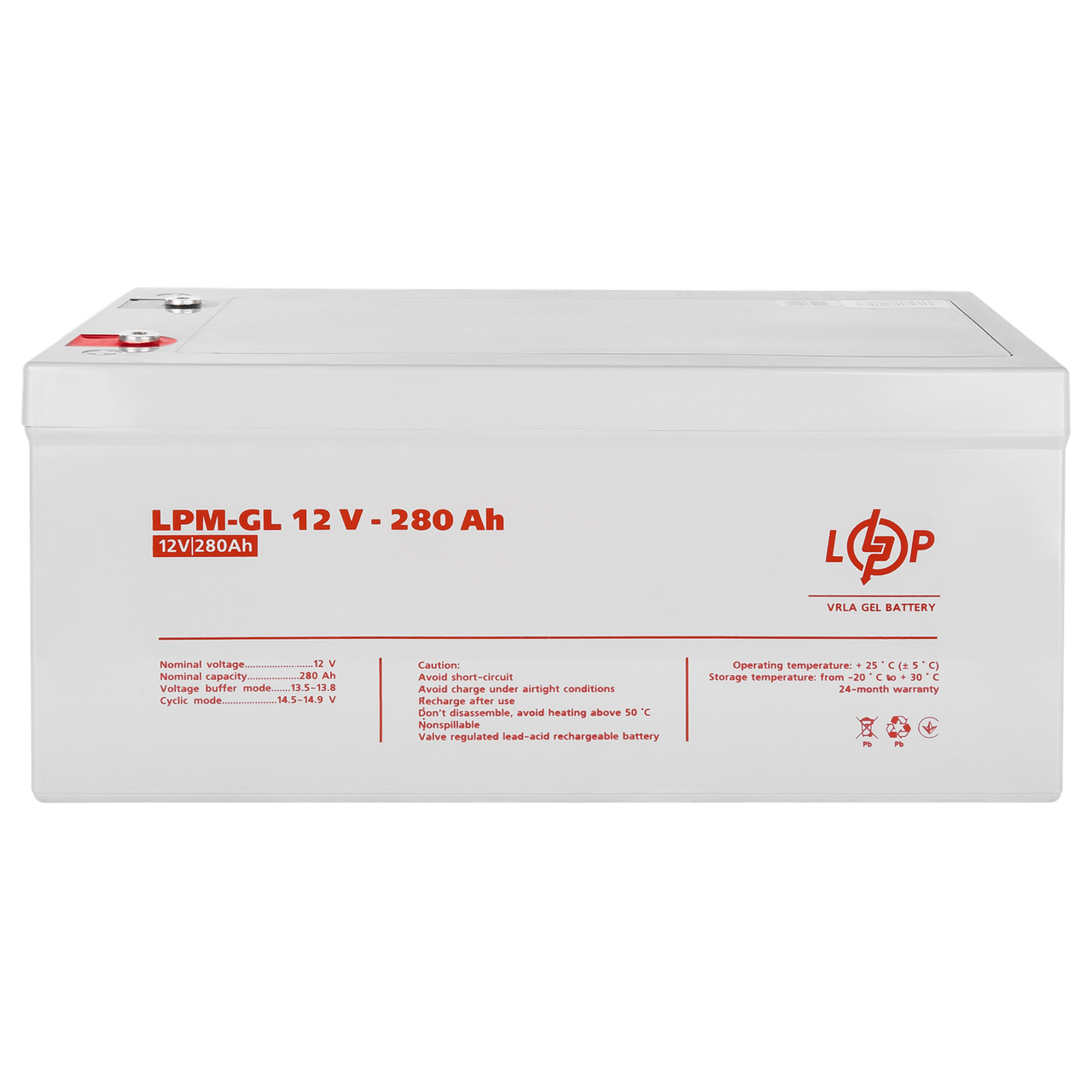 Гелевий акумулятор 12V 280Ah