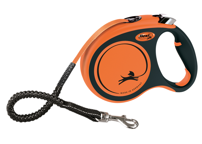 Повідець-рулетка Flexi Xtreme стрічка S 5 м до 20 кг, помаранчевий, фото 1