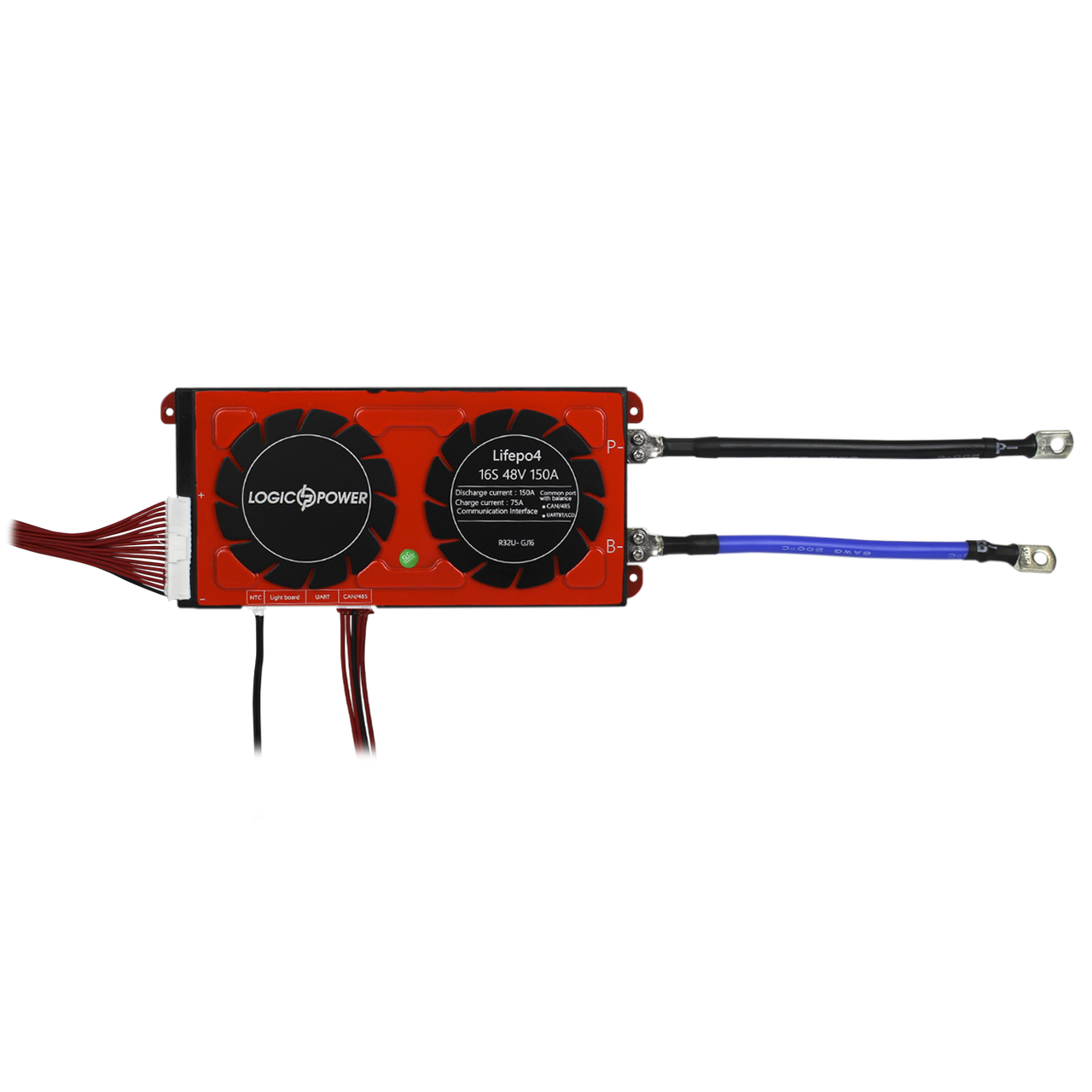 Плата Smart BMS LiFePO4 48V 16S 150A UART RS485 CAN захист від перезаряду та перерозряду, фото 1