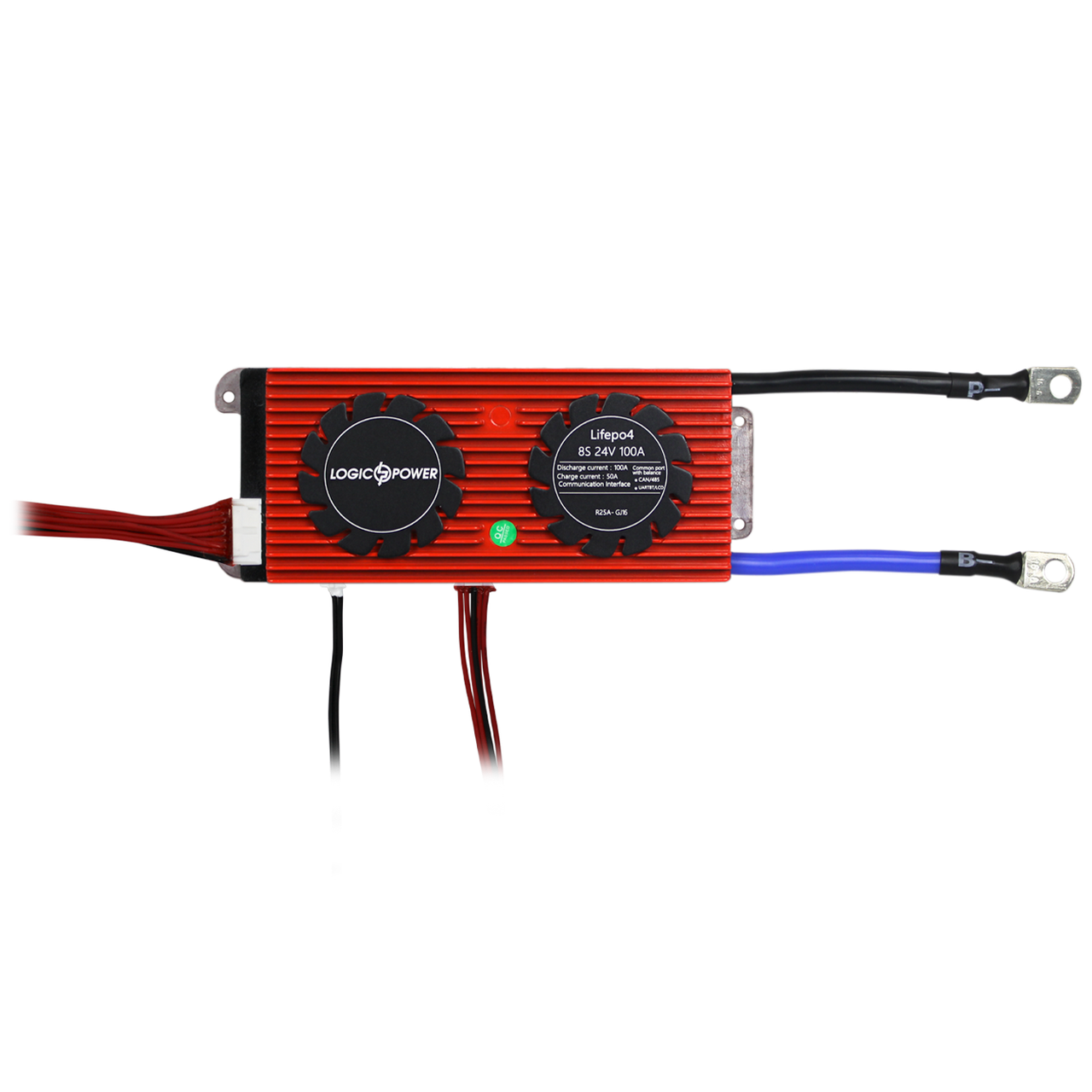 Плата BMS LiFePO4 24V 8S 100A 50A UART RS485 CAN захист балансування акумулятора, фото 1