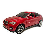 Машинка Джип на радіокеруванні BMW X6 БМВ 1:28 червона світло на батарейках 17*6,5*8см (866-2802), фото 4