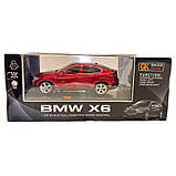 Машинка Джип на радіокеруванні BMW X6 БМВ 1:28 червона світло на батарейках 17*6,5*8см (866-2802), фото 8