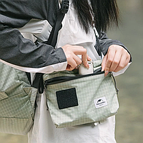 Сумка мала Naturehike NH20BB204, 3л, графіт в клітинку, фото 5