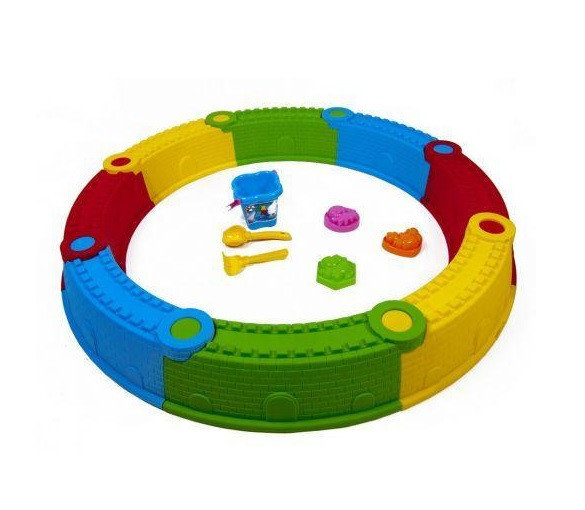 Пісочниця збірна з набором для піску (висота борту 15см) у коробці КВ /1/, фото 1