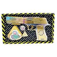 Дерев'яний гумкостріл-пістолет  "DESERT EAGLE Gold" з STANDOFF 2, іграшкова зброя