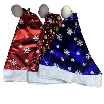 Ковпак новорічний "Сніжинки" 28*40см R95956 G-Rich