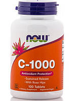 Вітаміни NOW Foods VITAMIN C-1000 RH SR 100 таблеток