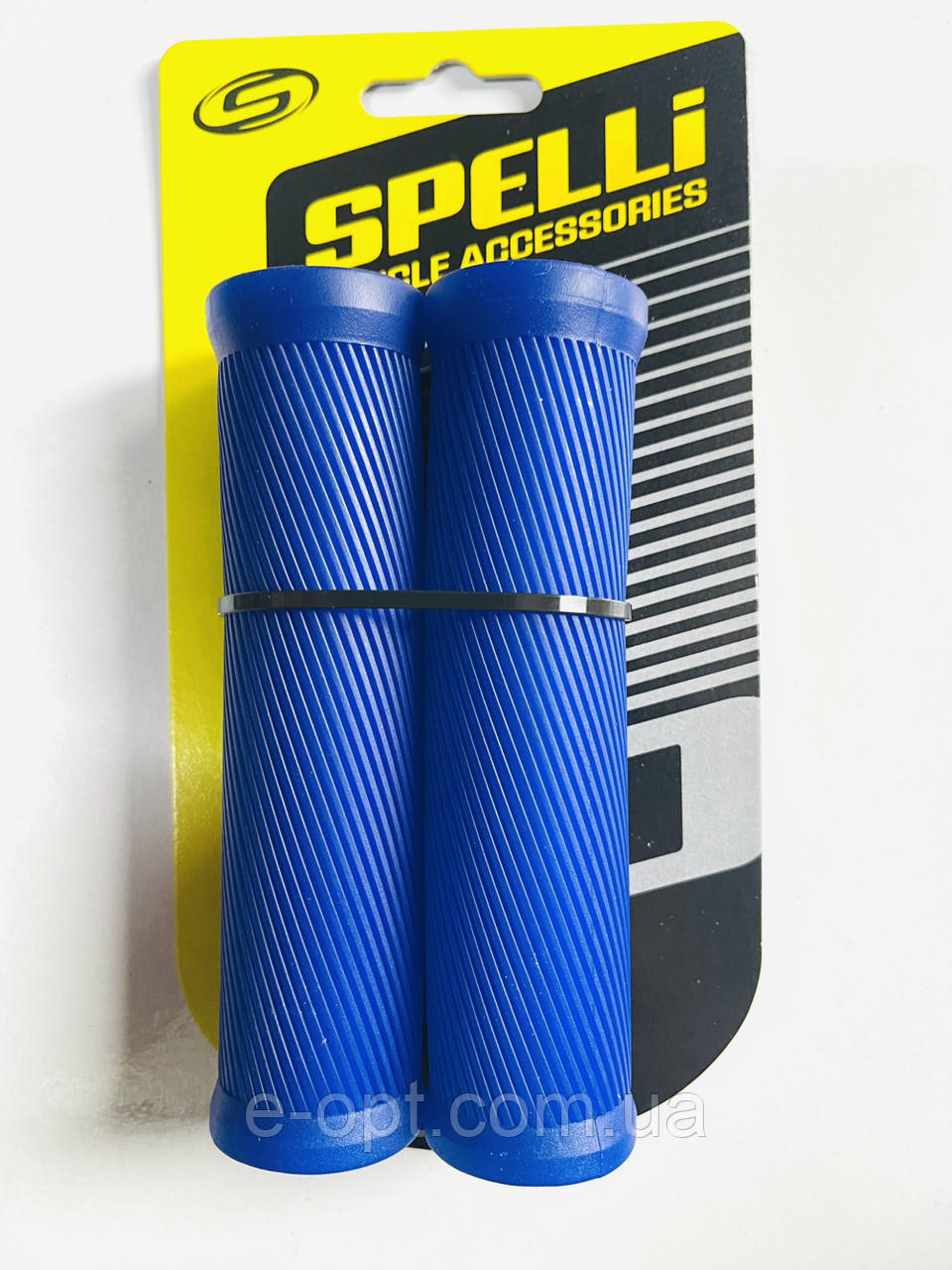 Грипси велосипедні Spelli SBG-6703 довжина 125 мм, синій