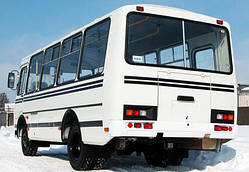 ПАЗ 3205, 4234 заднє скло від українського виробника автостекла