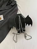 Жіноча сумка-рюкзак труна на хеловін чорна, фото 4