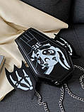 Жіноча сумка-рюкзак труна на хеловін чорна, фото 5