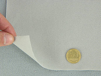 Автотканина стельова ZEUS-153-bo світло-сіра, без основи для перетяжки пластикових деталей, шир 1.70 м Туреччина