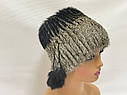 Жіноча шапка з хутра кролика "Кубанка", фото 4