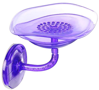 Настінна мильниця Petals зі зливним піддоном Фіолетовий (KG-12200)