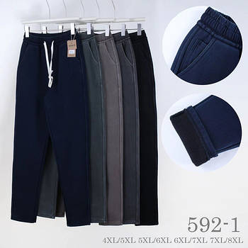 KENALIN 592-1 джинси на флісі (4XL-5XL, 5XL-6XL, 6XL-7XL, 7XL-8XL)