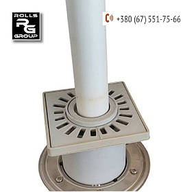 Надставка водоприймальна DN110 для транзиту труби DN50/75 через балкон/лоджію/терасу