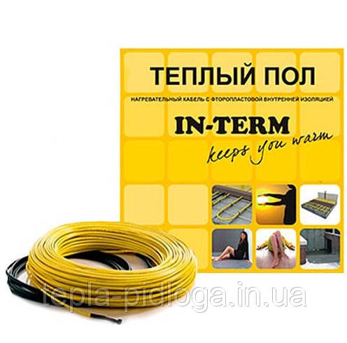 44 М (4.4 - 5.3 М²) 870 Вт Двожильний нагрівальний кабель IN-THERM 20Вт/м для укладання в стяжку