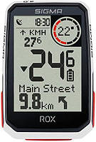 Уценка!!!  SIGMA SPORT ROX 4.0 Черный велокомпьютер Беспроводной GPS и навигация с держателем GPS Внешняя GPS-