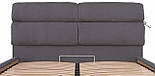 Ліжко Двоспальне Richman Единбург VIP 160 х 200 см Місті Dark Grey З додатковою металевою цільнозварною рамою, фото 6