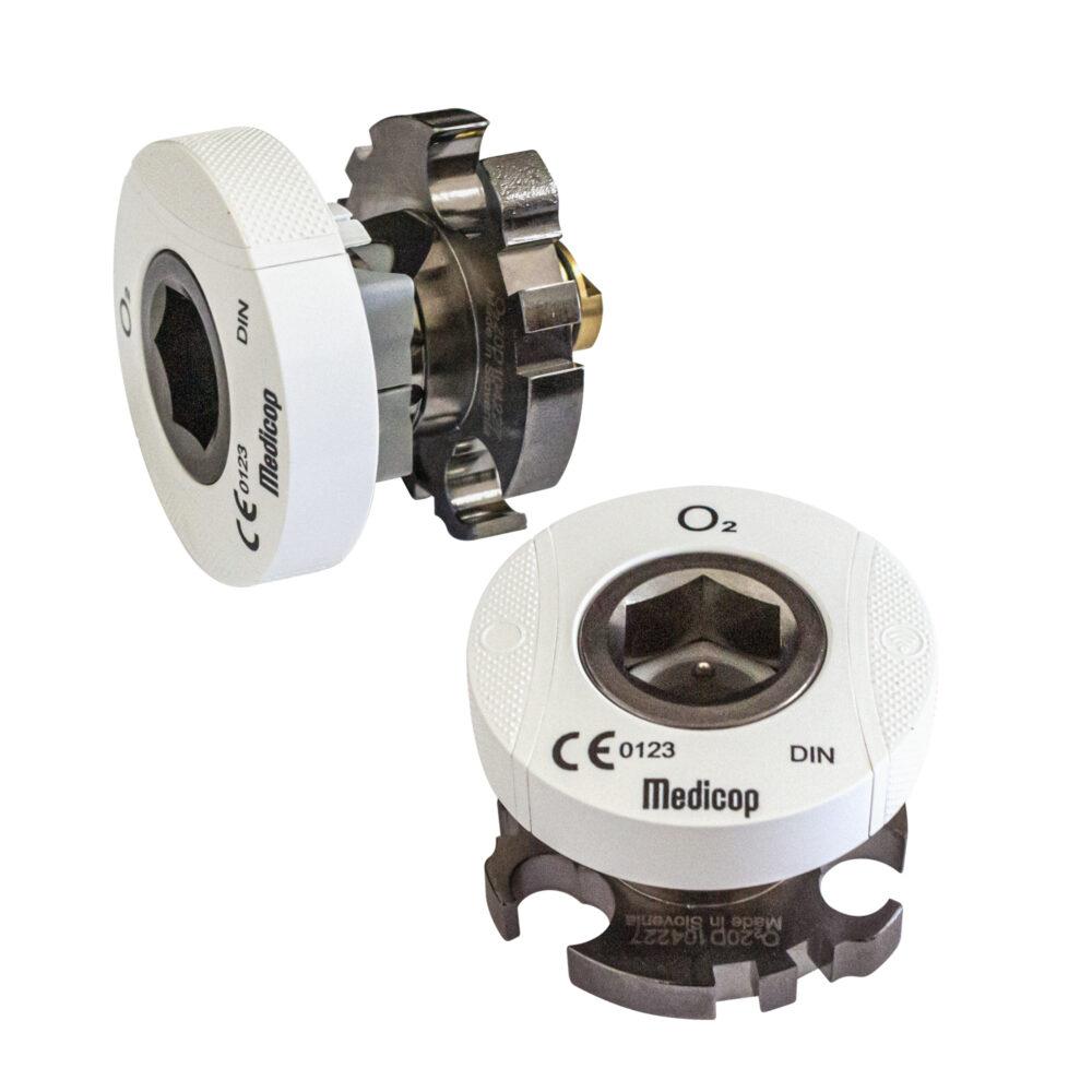 Розетка газова SMARTLET; DIN, кисень (настінна), 1035001