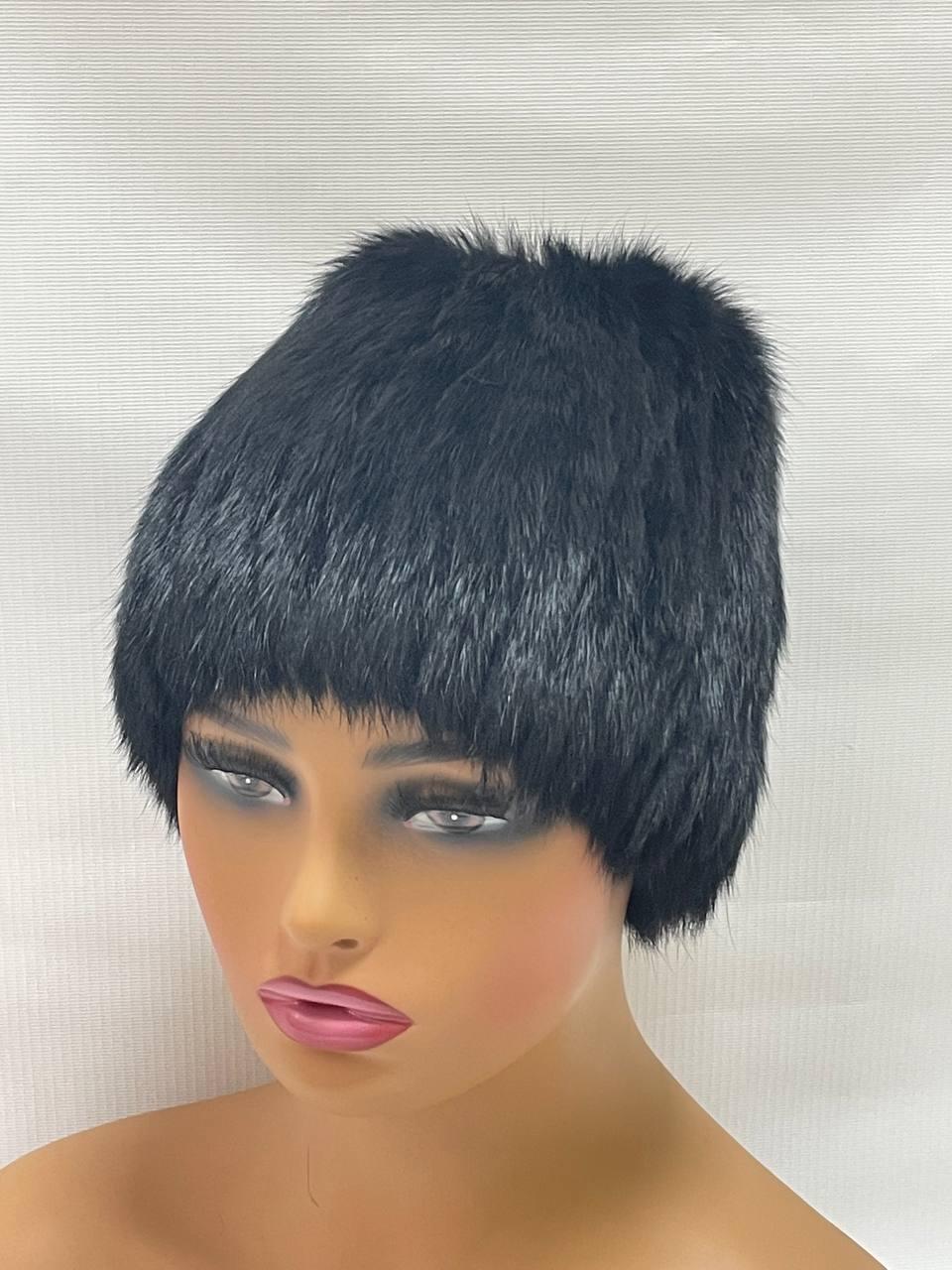 Жіноча шапка з хутра кролика "Кубанка", фото 1