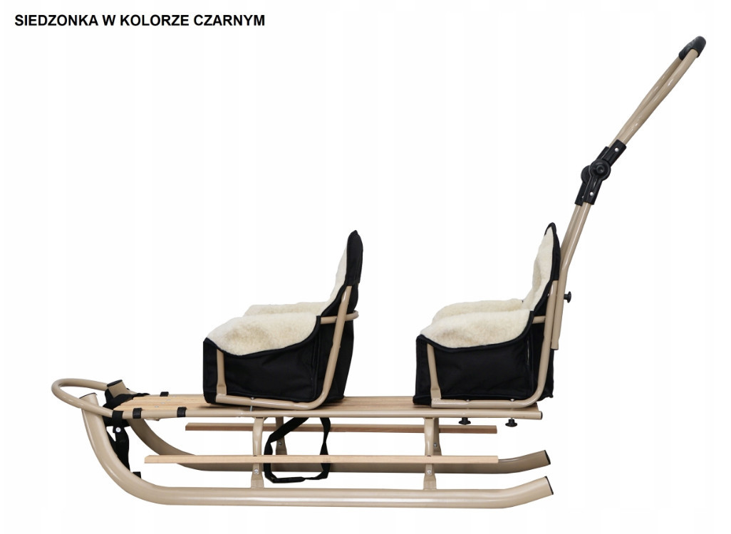 Санки подвійні DUO Twin Черны, фото 1