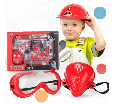 Дитячий набір інструментів будівельника дриль молоток викрутка пасатижі гайки болти ключ для ігор юного майстра