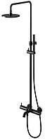 Душовий гарнітур KOHLMAN AXEL BLACK з виливом *