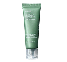 Гель-пінка для вмивання з бурштиновою кислотою Anua Heartleaf Succinic Moisture Cleansing Foam тревел 25 мл