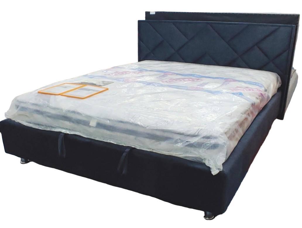 Ліжко BNB Dracar Premium 120 х 190 см Allure З додатковою металевою цільнозварною рамою Синій