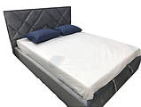 Ліжко двоспальне BNB Dracar Comfort 180 x 190 см Allure З підйомним механізмом та нішою для білизни Синій, фото 3