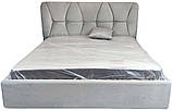 Ліжко BNB Galant Comfort 90 х 190 см Allure З підйомним механізмом та нішою для білизни Сірий, фото 3