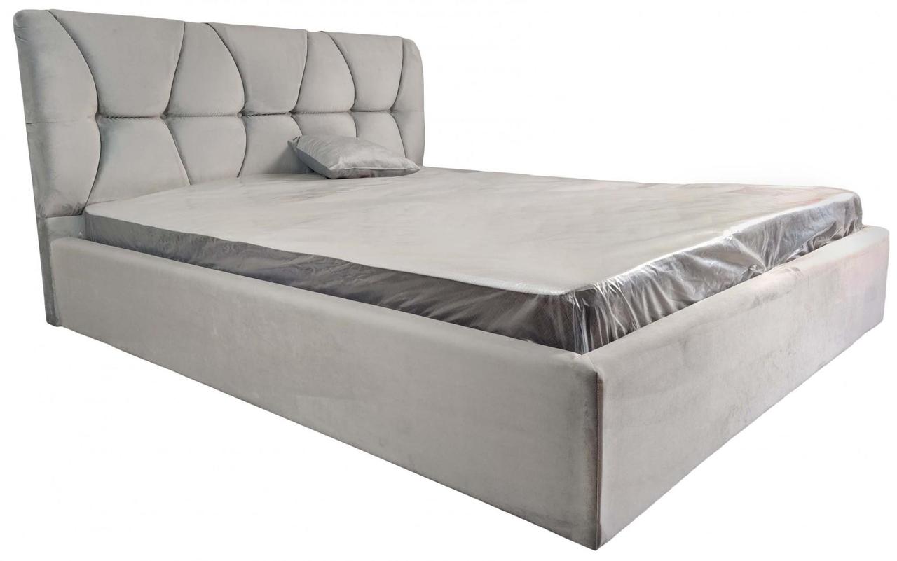 Ліжко двоспальне BNB Galant Comfort 140 х 190 см Allure З підйомним механізмом та нішою для білизни Сірий