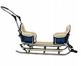 Санки подвійні DUO SPORT з амортизатором, фото 4