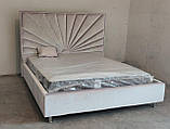 Ліжко BNB Sunrise Premium 120 х 190 см Simple З додатковою металевою цільнозварною рамою Рожевий, фото 6