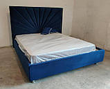 Ліжко BNB Sunrise Comfort 90 х 190 см Simple З підйомним механізмом та нішою для білизни Синій, фото 3