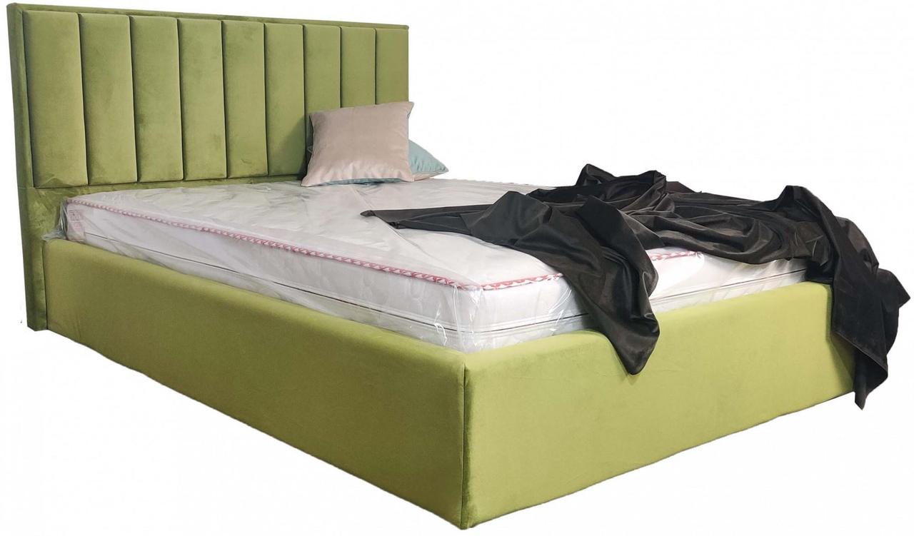 Ліжко двоспальне BNB Arabela Comfort 160 x 190 см Simple З підйомним механізмом та нішою для білизни Зелений