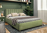Ліжко двоспальне BNB Arabela Comfort 160 x 190 см Simple З підйомним механізмом та нішою для білизни Зелений, фото 8
