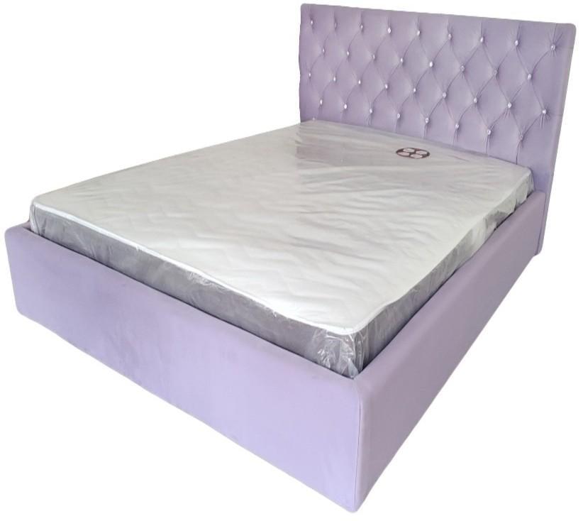 Ліжко BNB Arizona Comfort 120 х 190 см Simple З підйомним механізмом та нішою для білизни Бузковий