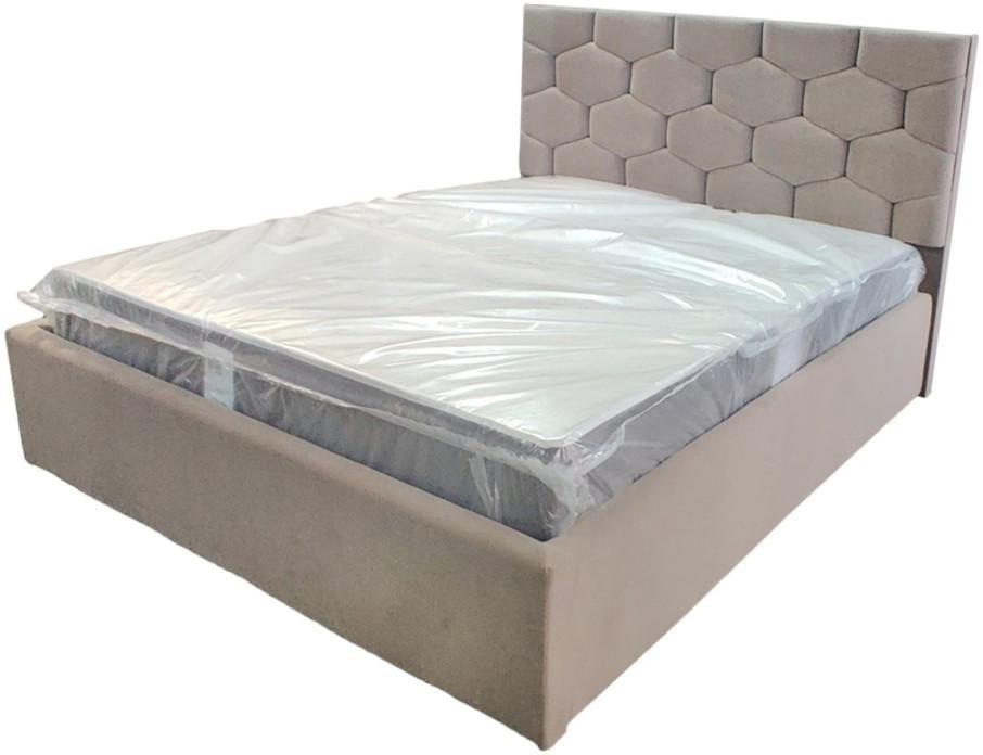 Ліжко BNB Octavius Premium 90 х 190 см Simple З додатковою металевою цільнозварною рамою Мокко
