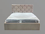 Ліжко BNB Octavius Comfort 120 х 190 см Simple З підйомним механізмом та нішою для білизни Мокко, фото 3
