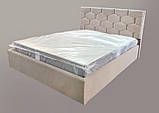 Ліжко BNB Octavius Comfort 120 х 190 см Simple З підйомним механізмом та нішою для білизни Мокко, фото 4