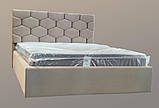 Ліжко BNB Octavius Comfort 120 х 190 см Simple З підйомним механізмом та нішою для білизни Мокко, фото 6