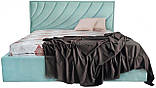 Ліжко BNB Laurel Comfort 120 х 190 см Simple З підйомним механізмом та нішою для білизни Зелений, фото 3