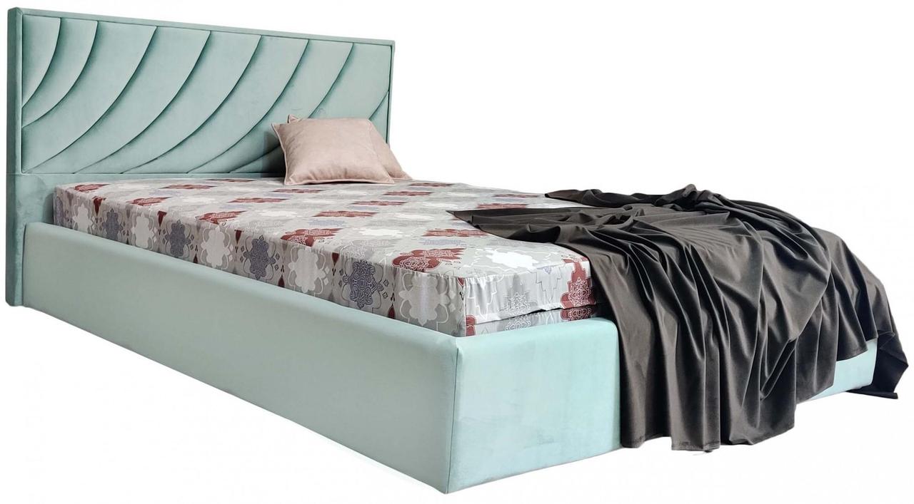 Ліжко двоспальне BNB Laurel Comfort 180 x 190 см Simple З підйомним механізмом та нішою для білизни Зелений