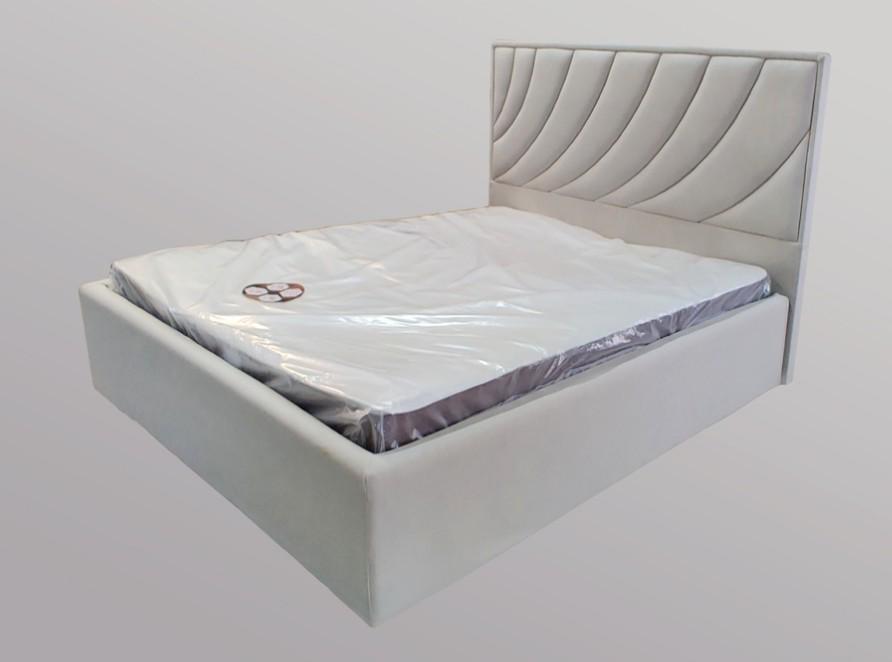 Ліжко двоспальне BNB Laurel Comfort 180 x 190 см З підйомним механізмом та нішою для білизни Екошкіра Айворі