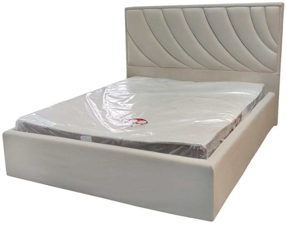 Ліжко двоспальне BNB Laurel Comfort 140 х 190 см Simple З підйомним механізмом та нішою для білизни Айворі