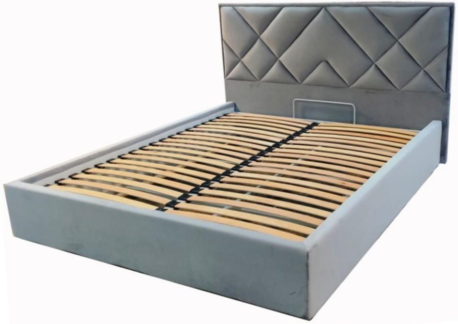 Ліжко BNB Dracar Premium 90 х 190 см Simple З додатковою металевою цільнозварною рамою Синій